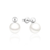 Cercei argint cu bobițe și perle naturale albe DiAmanti SK25366E_W-G Cercei argint cu bobițe și perle naturale albe DiAmanti SK25366E_W-G